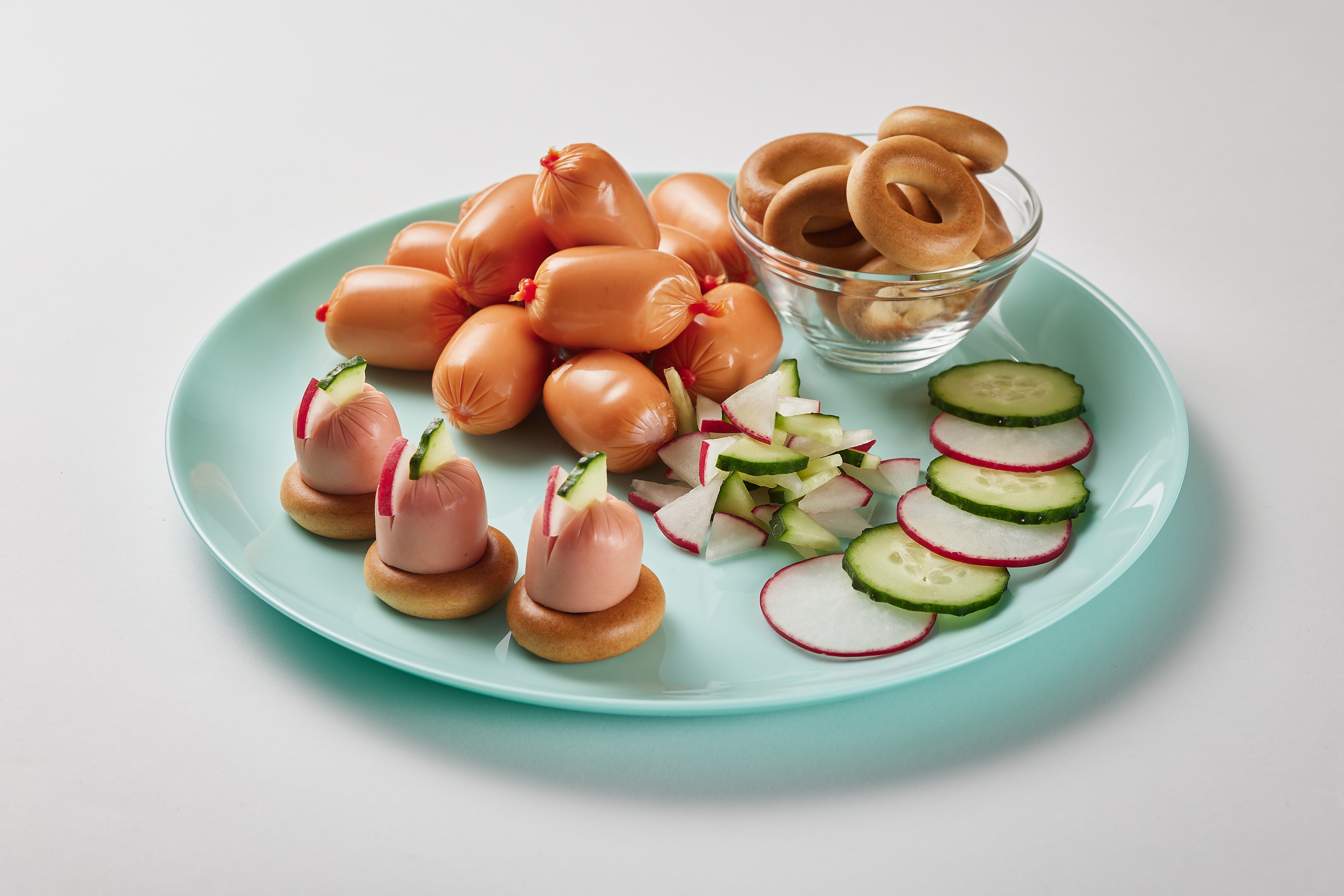 Кроха варені ковбаски