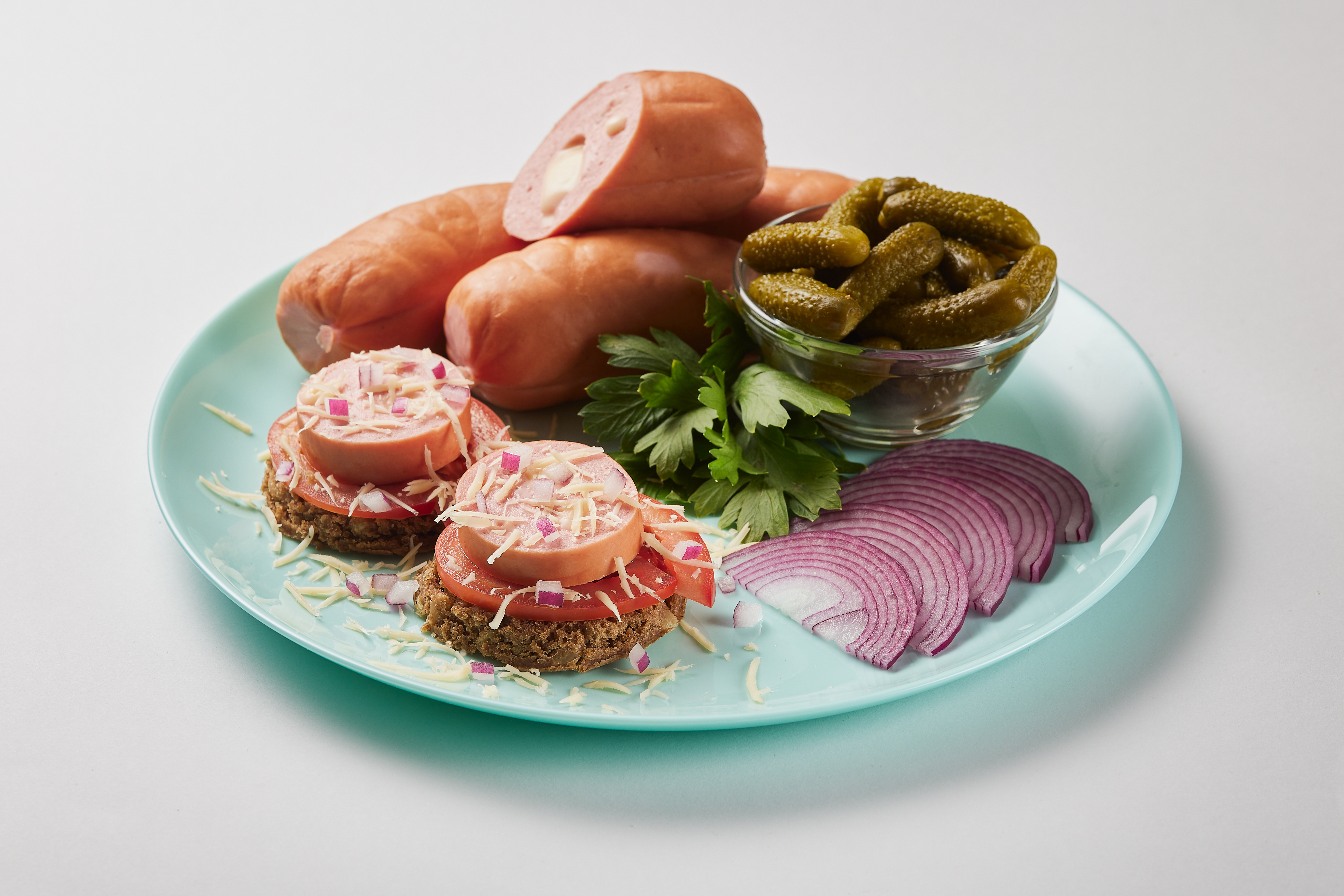 Сардельки з сиром варені